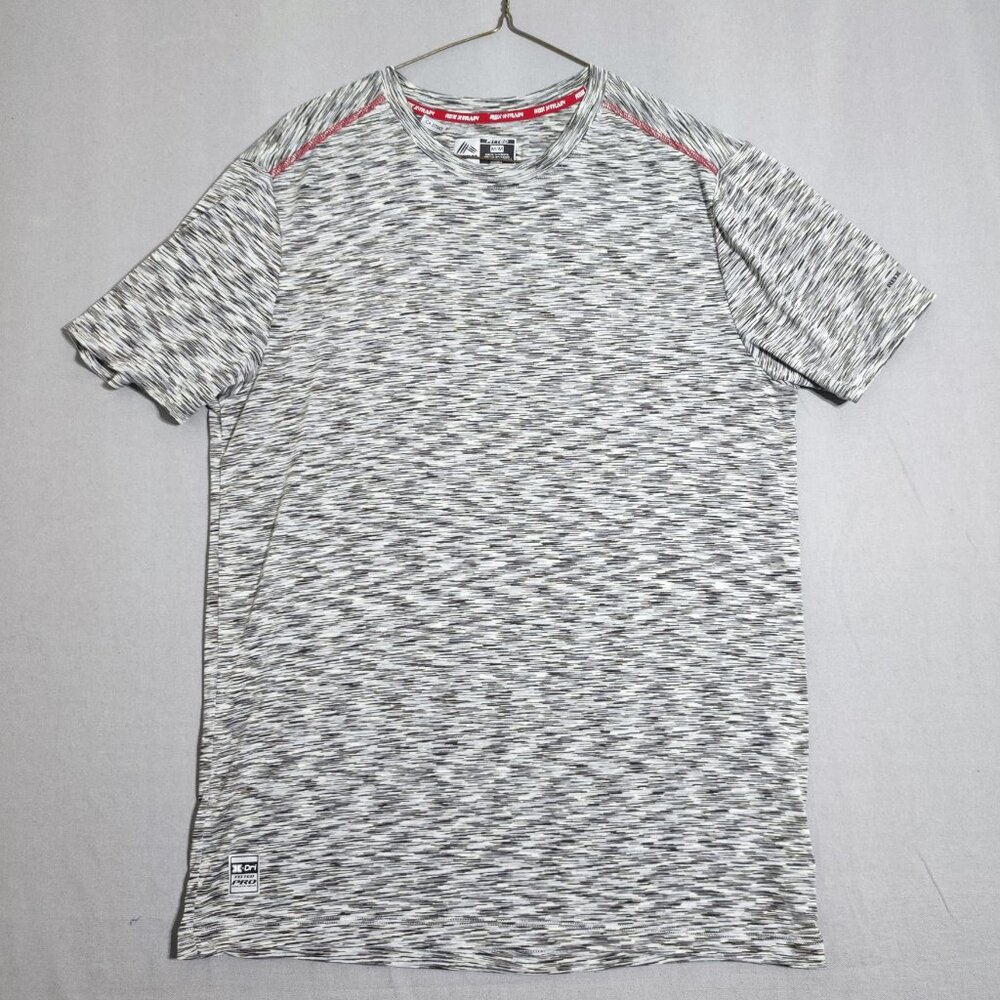 RBX Pro Athletic gear T-shirt men's size M white grey short sleeve athletic fit